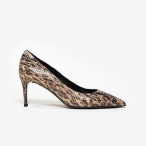 M Gemi The Esatto 70mm Leopard Snake Heel Size 39 or US 8.5